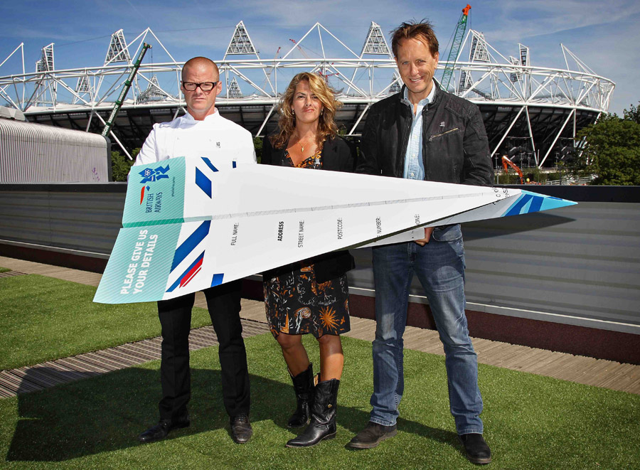 Heston Blumenthal, Tracey Emin and Richard E Grant launch the BA Great Britons Heroes programme, offering their skills and mentoring to three talented Brits in the fields of food, art and film.  For entry details, visit ba.com/greatbritons

BA is the official airline of the London 2012 Games