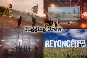 special effects services rigging crew Sky Arts Coca-Cola Beyonce